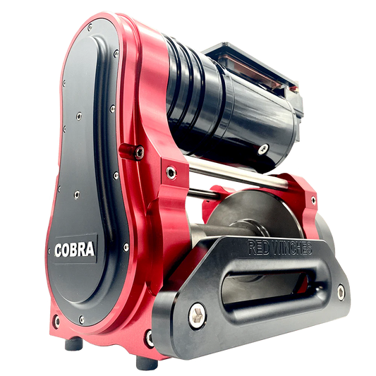 RED Winches Electric Winch - Cobra 2 Single Ox Motor, 12V, XL Drum Standard Gearing