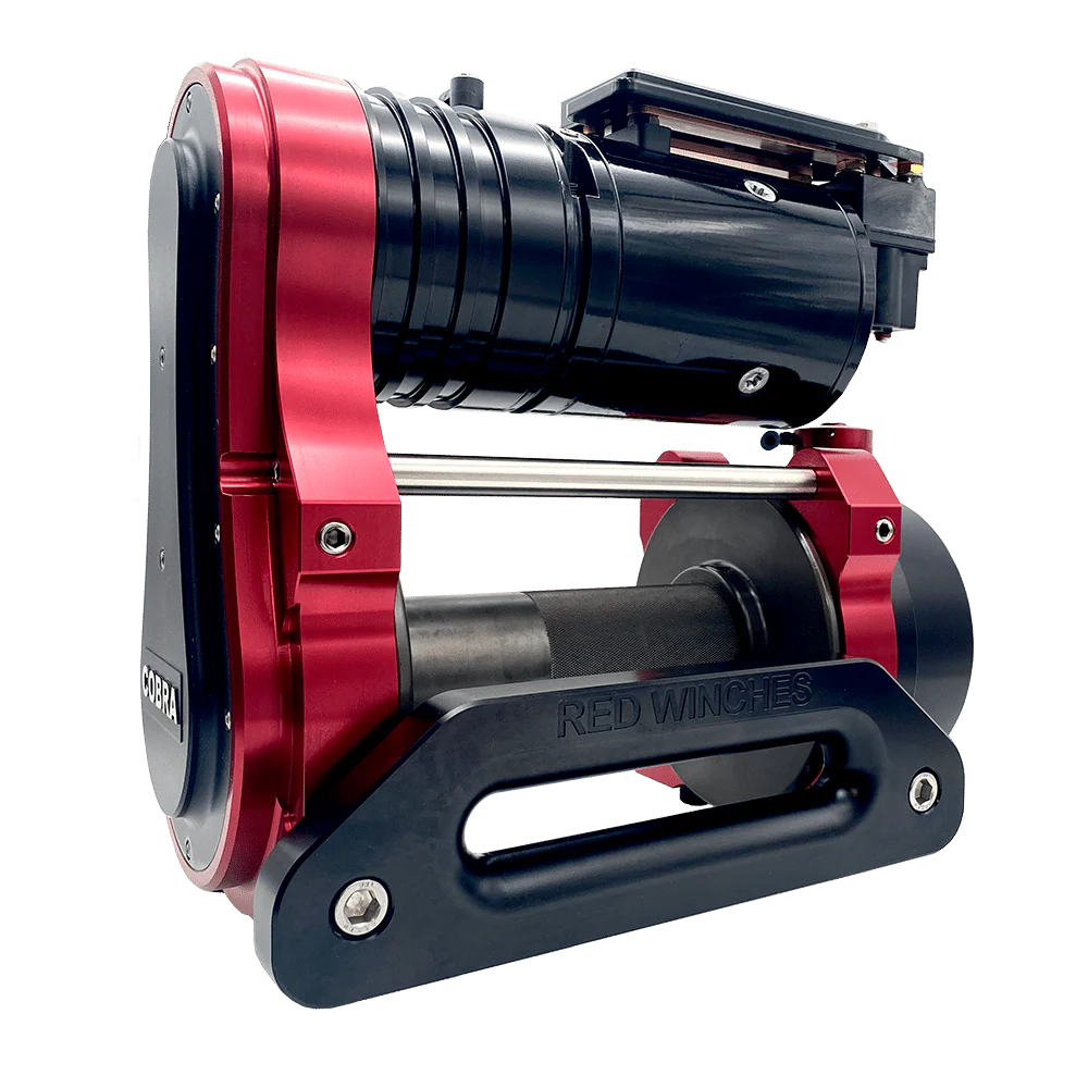 RED Winches Electric Winch - Cobra 2 Single Ox Motor, 12V, XL Drum Standard Gearing