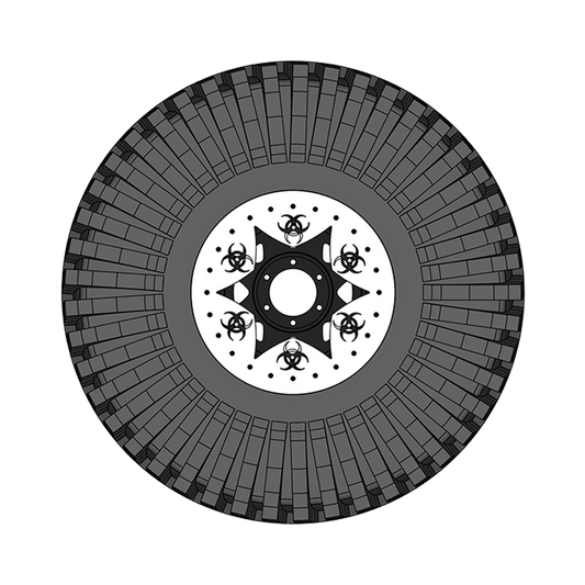 16" DIY Beadlock Kit - BH 6pt Curved Star