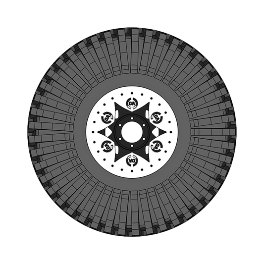 17" DIY Beadlock Kit - OA 6pt Curved Star