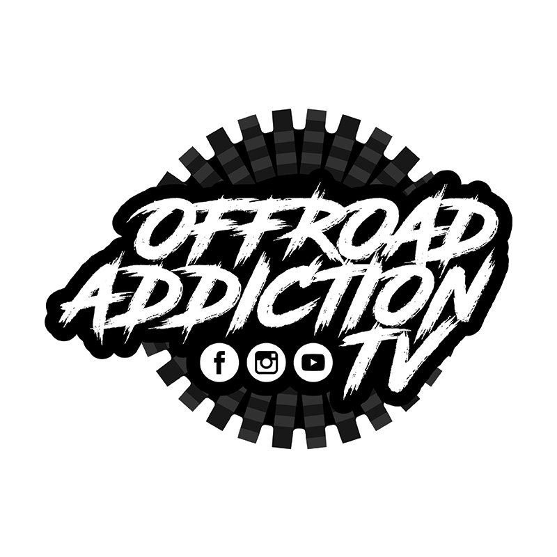 120mm Offroad Addiction TV Tyre Sticker