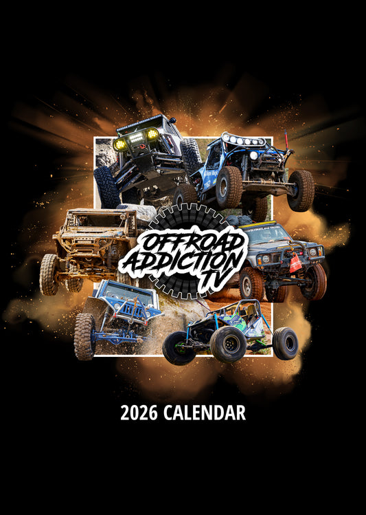 2026 Offroad Addiction A3 Wall Calendar