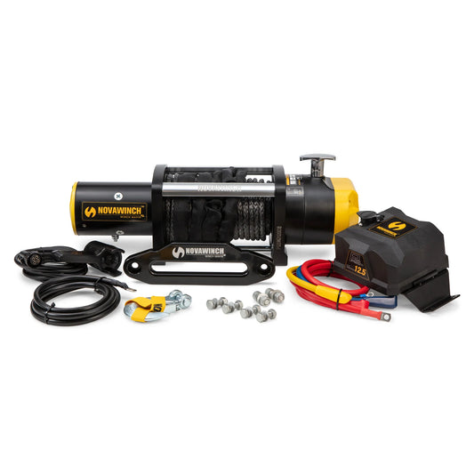 Novawinch PRO Series Electric Winch - 12,500lb 12 volt Foot Down