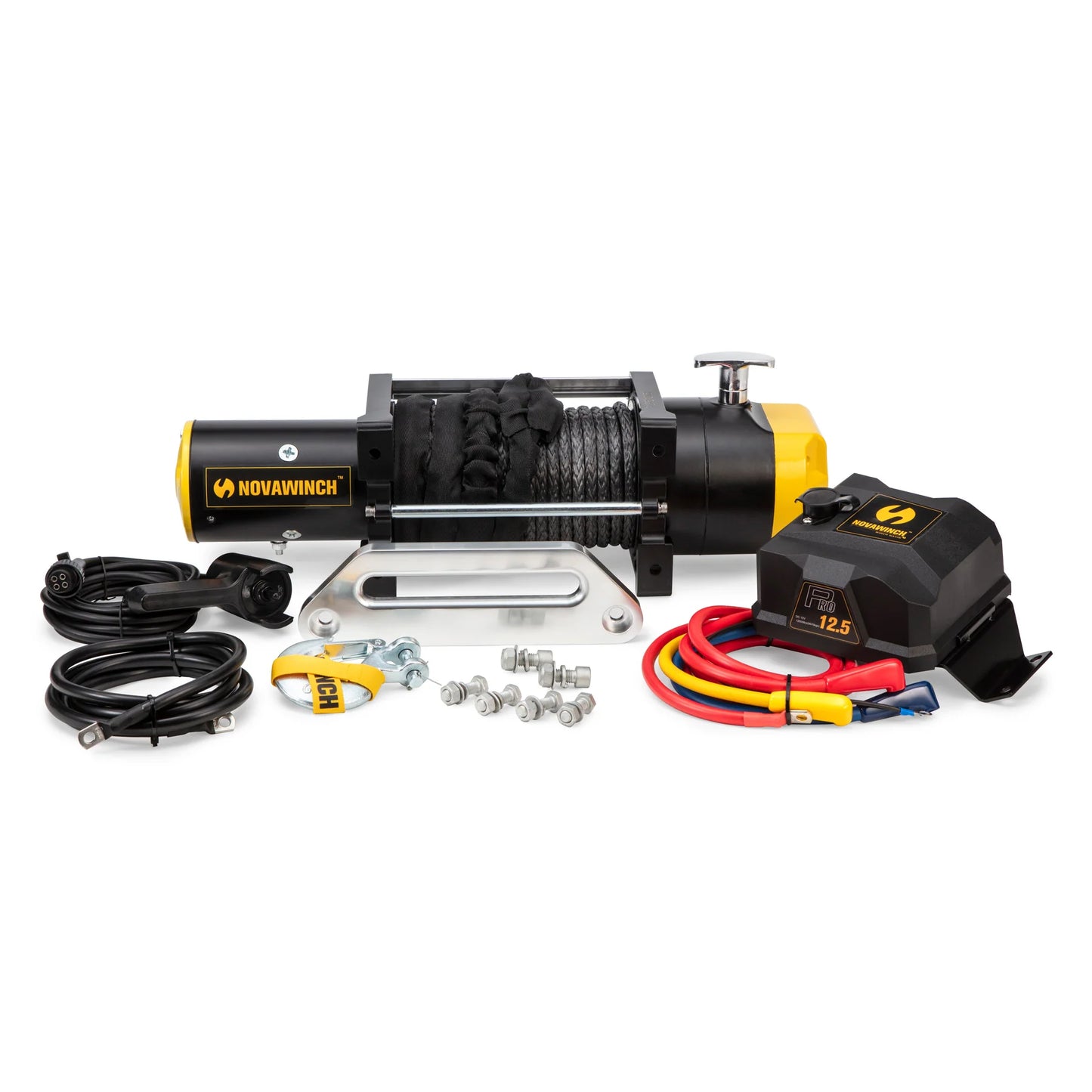 Novawinch PRO Series Electric Winch - 12,500lb 12 volt Foot Forward