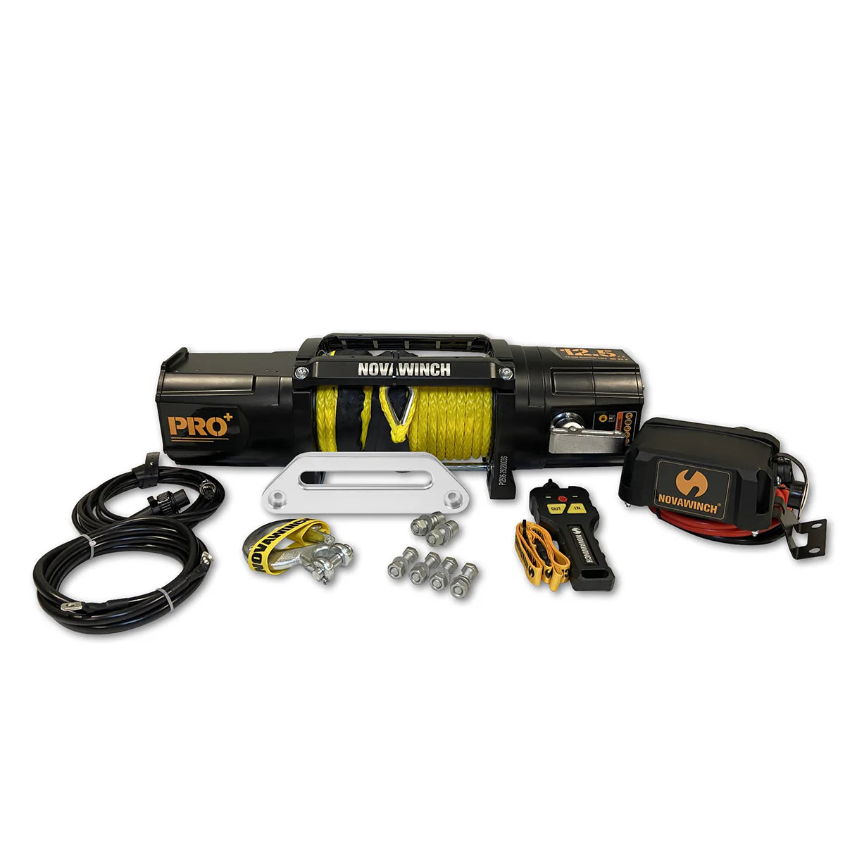 Novawinch PRO+ Series Electric Winch - 12,500lb 12 volt Foot Down