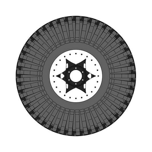 16" DIY Beadlock Kit - 6pt Curved Star