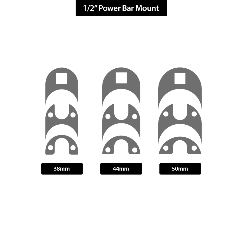 1/2" Power Bar Mount